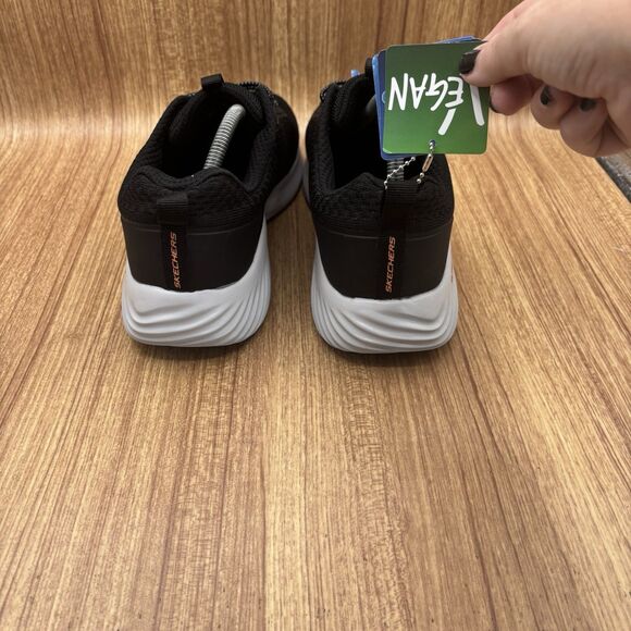 Skechers Men's Bounder Intread Slip On Shoes Black Orange Size Men's 10.5 NEW - Picture 5 of 11